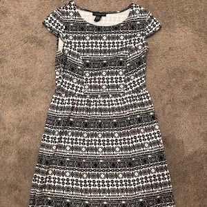 Black and white dress